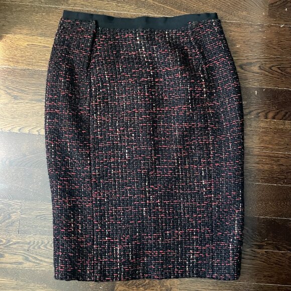 Vintage Aquilano Rimondi Tweed Italian Skirt wool/Cotton-Sz.46 (US 10) - Picture 4 of 11